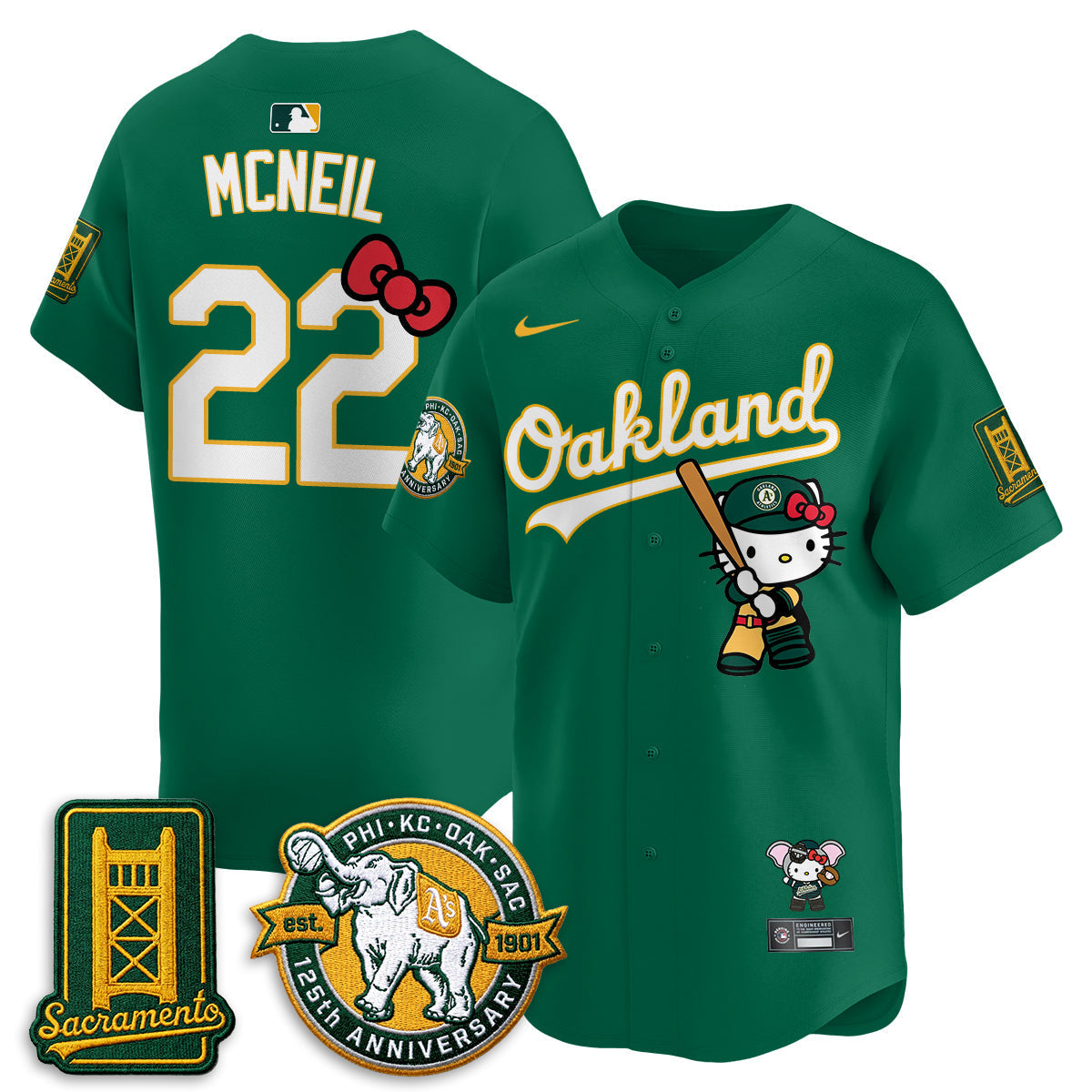Athletics x Meow KT 2026 Vapor Limited Jersey - Stitched