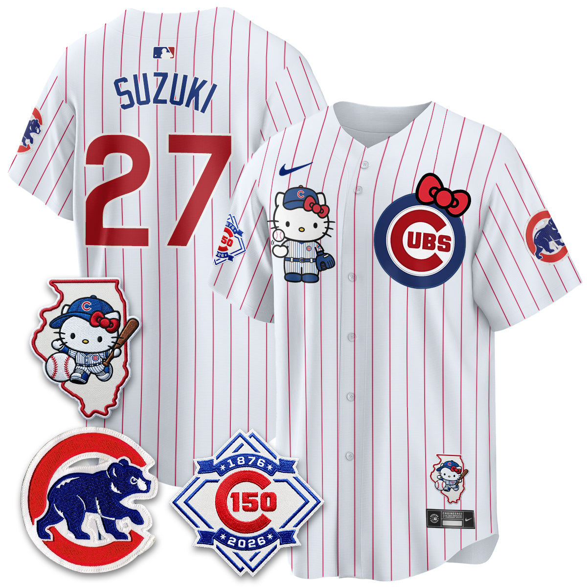 Chicago Cubs x Meow KT Vapor Premier Limited Jersey - Stitched V2