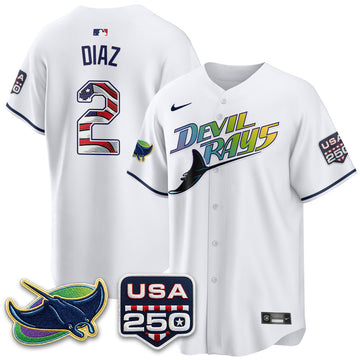 Tampa Bay Rays Independence Day USA 2026 City Connect Vapor Jersey - Stitched