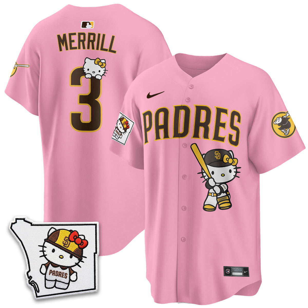 San Diego Padres x Meow KT Vapor Limited Jersey - Stitched V2