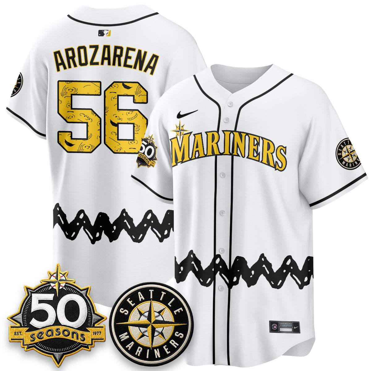 Seattle Mariners x P-Nuts Vapor Limited Jersey - Stitched