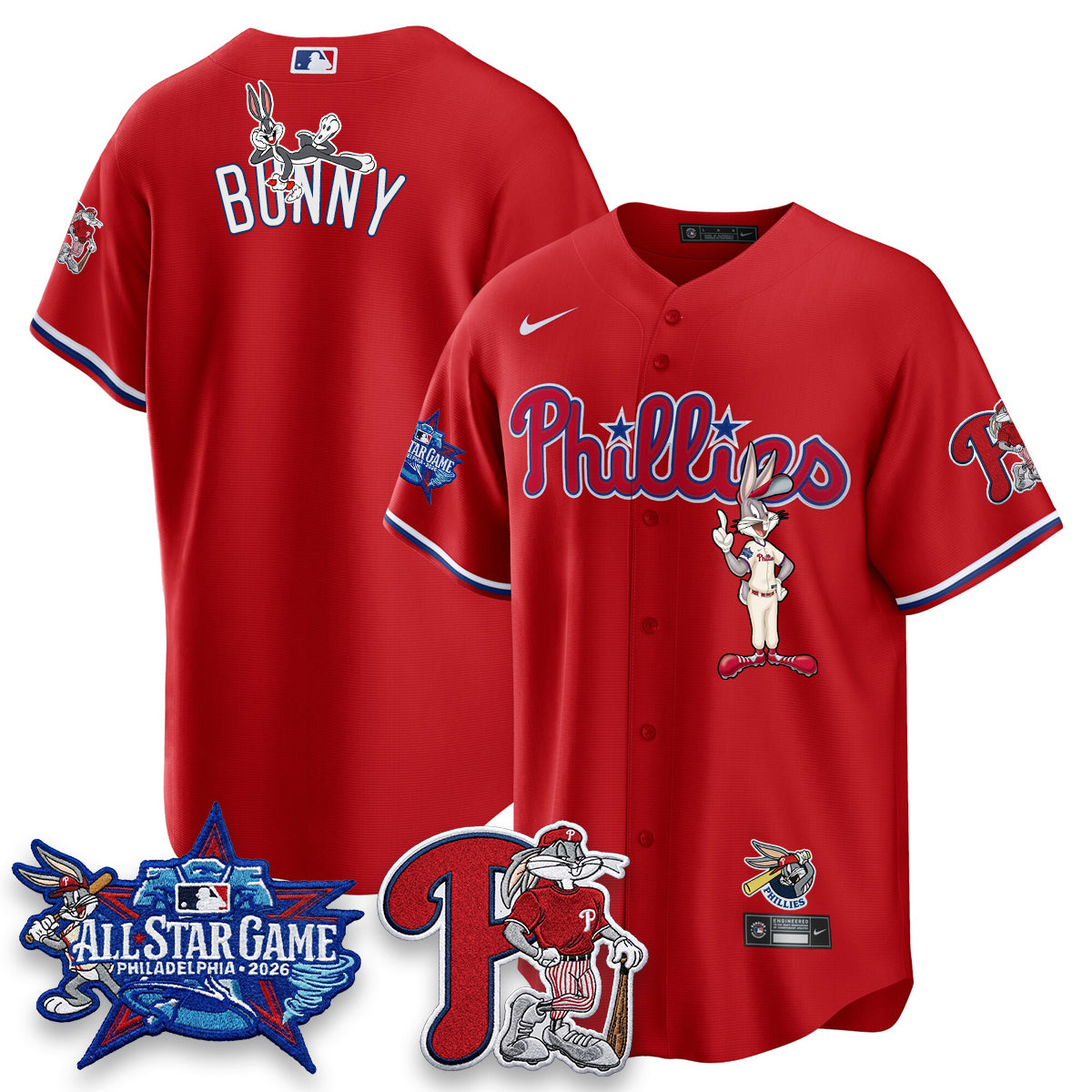 Philadelphia Phillies x Bunny Vapor Premier Limited Jersey - Stitched