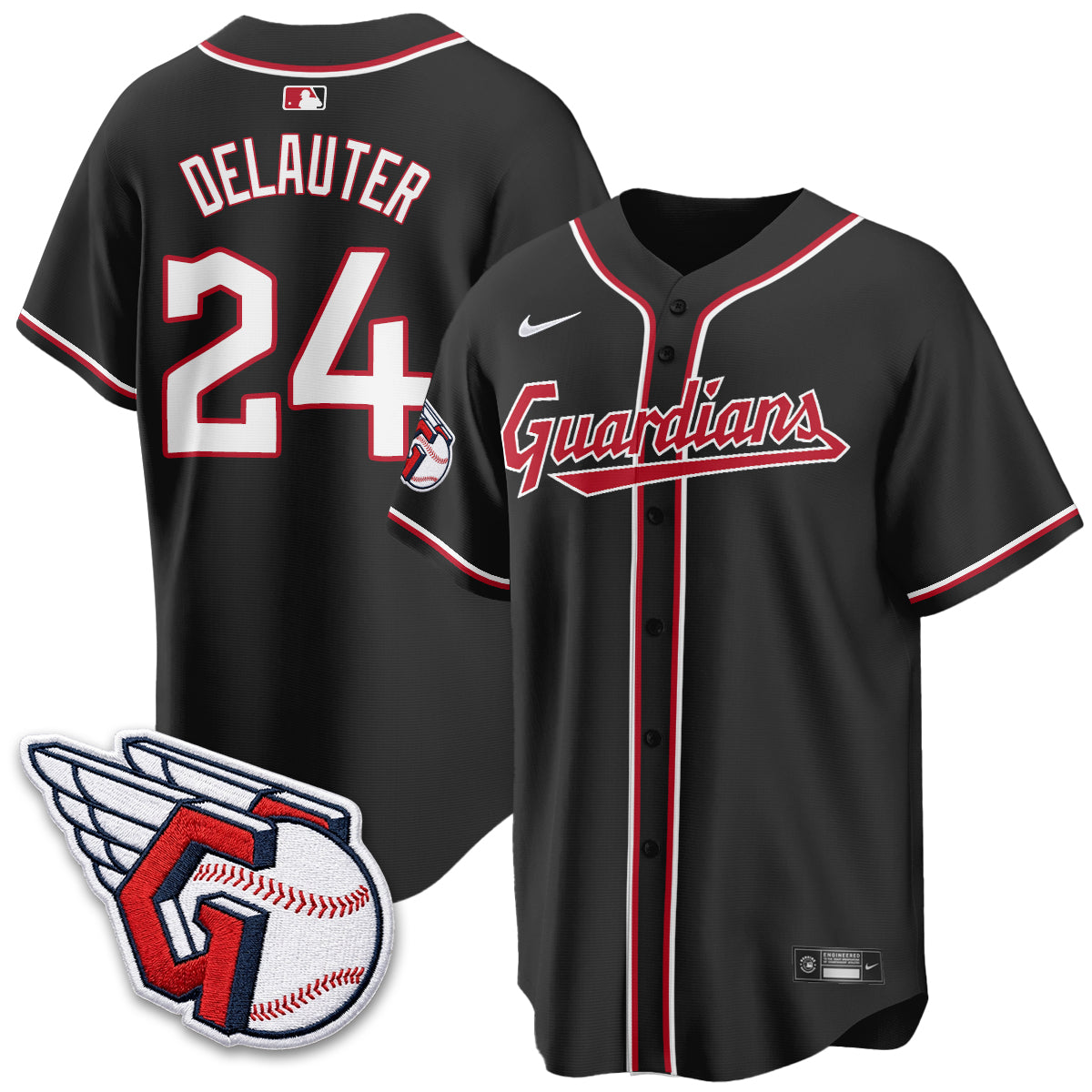 Cleveland Guardians 2026 Black Out Style Limited Vapor Jersey - Stitched