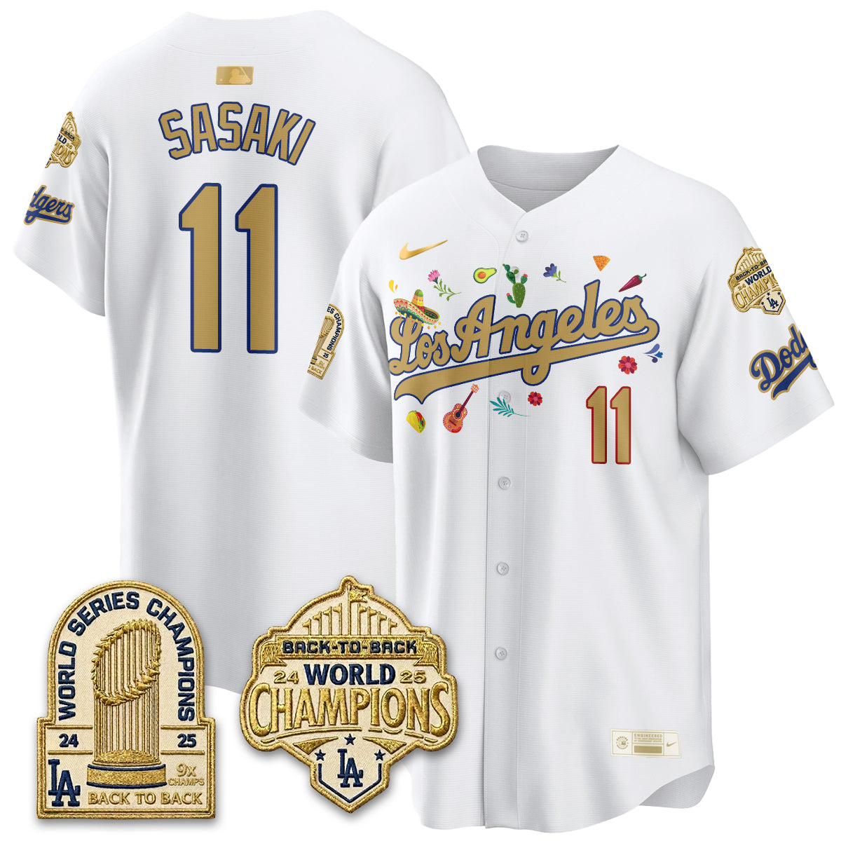 Los Angeles Dodgers Mexican Heritage 2026 Premier Limited Vapor Jersey - Stitched-Cuztomshoes