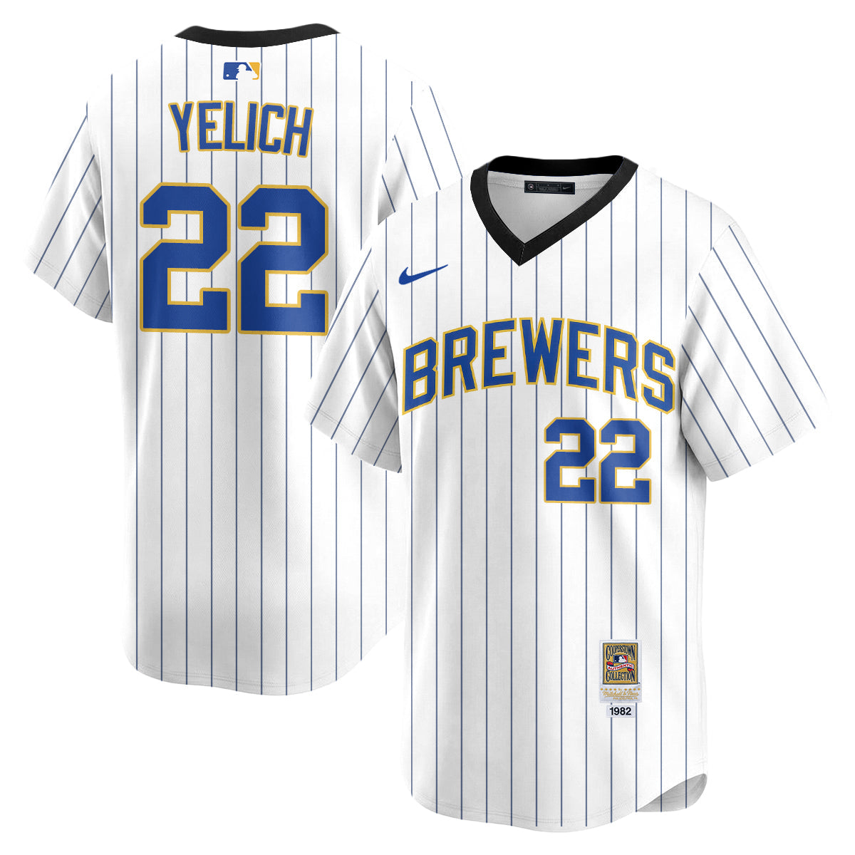 Milwaukee Brewers "Legacy Edition" Vapor Jersey - Stitched-Cuztomshoes