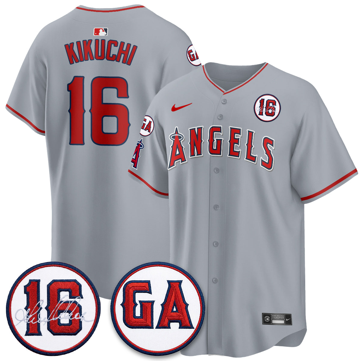 Los Angeles Angels Garret Anderson Tribute Patch Vapor Premier Limited Jersey - Stitched-Cuztomshoes