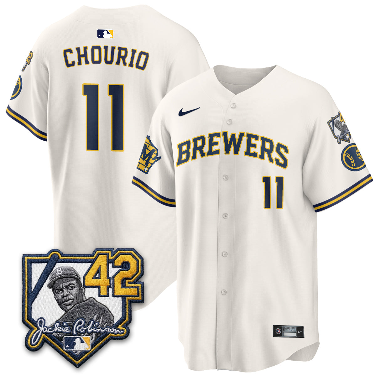 Milwaukee Brewers 2026 New Era Vapor Limited Jersey - Stitched-Cuztomshoes