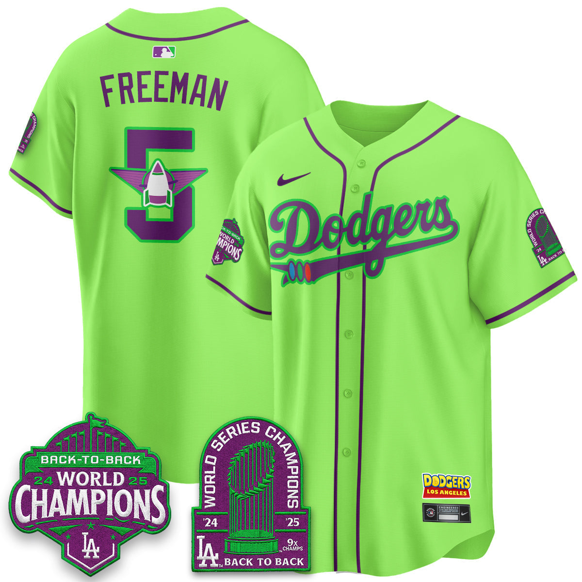 Los Angeles Dodgers 2026 Space Ranger Vapor Limited Jersey - Stitched-Cuztomshoes