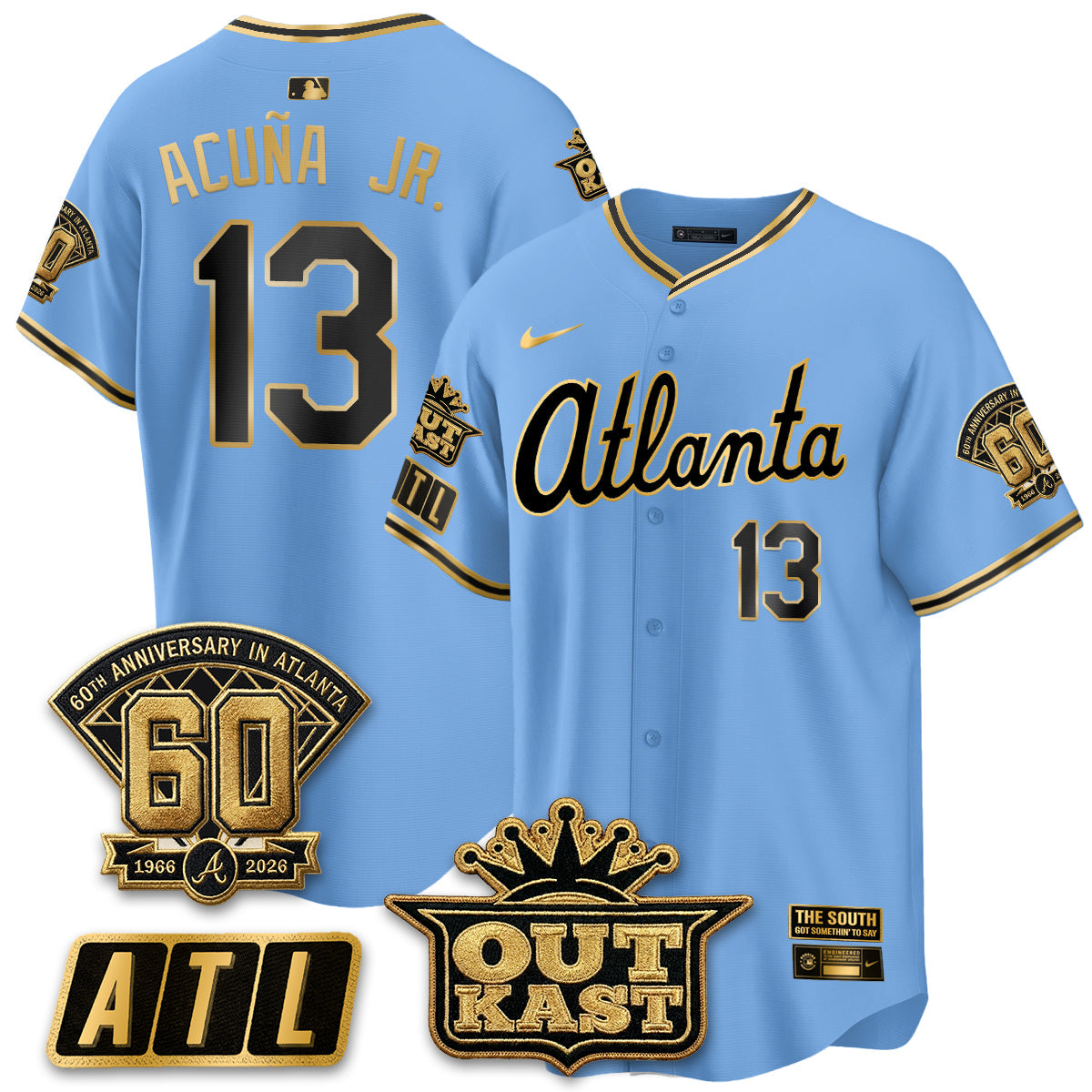 Atlanta Braves 2026 Gothic Edition Vapor Limited Jersey - Stitched