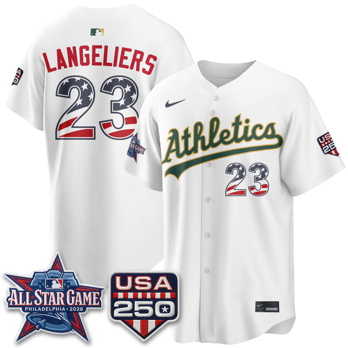 Athletics 2026 All Star Edition Vapor Jersey - Stitched