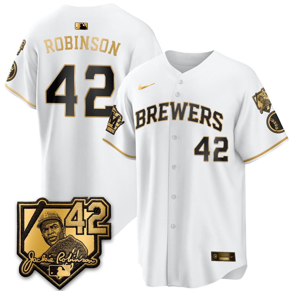 Milwaukee Brewers 2026 New Era Vapor Limited Jersey - Stitched-Cuztomshoes
