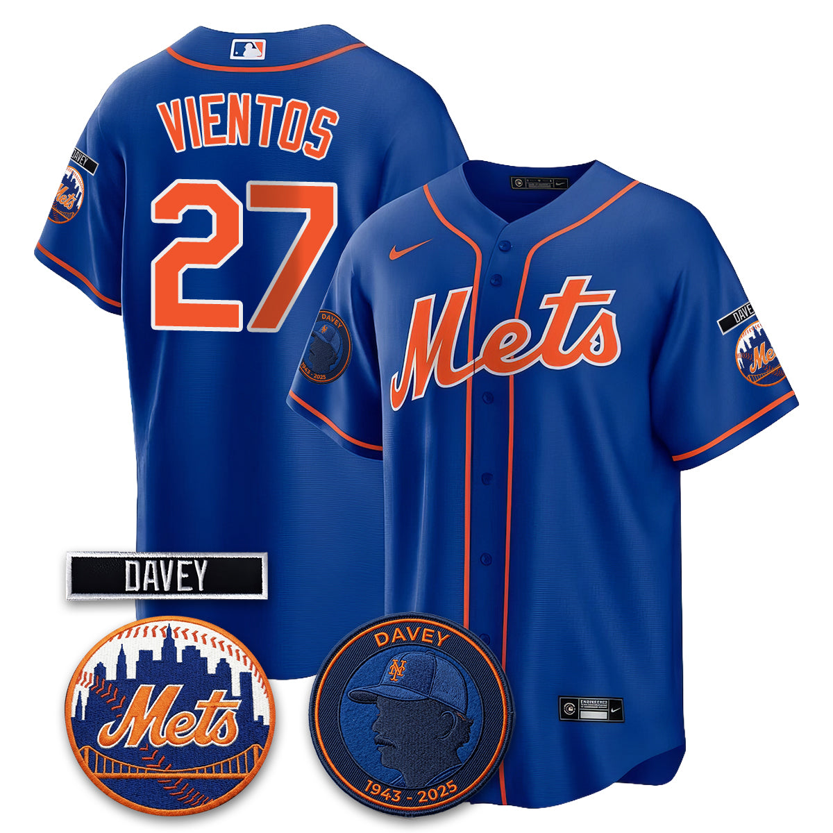 New York Mets 2026 Davey Johnson In Memoriam Vapor Limited Jersey - Stitched-Cuztomshoes