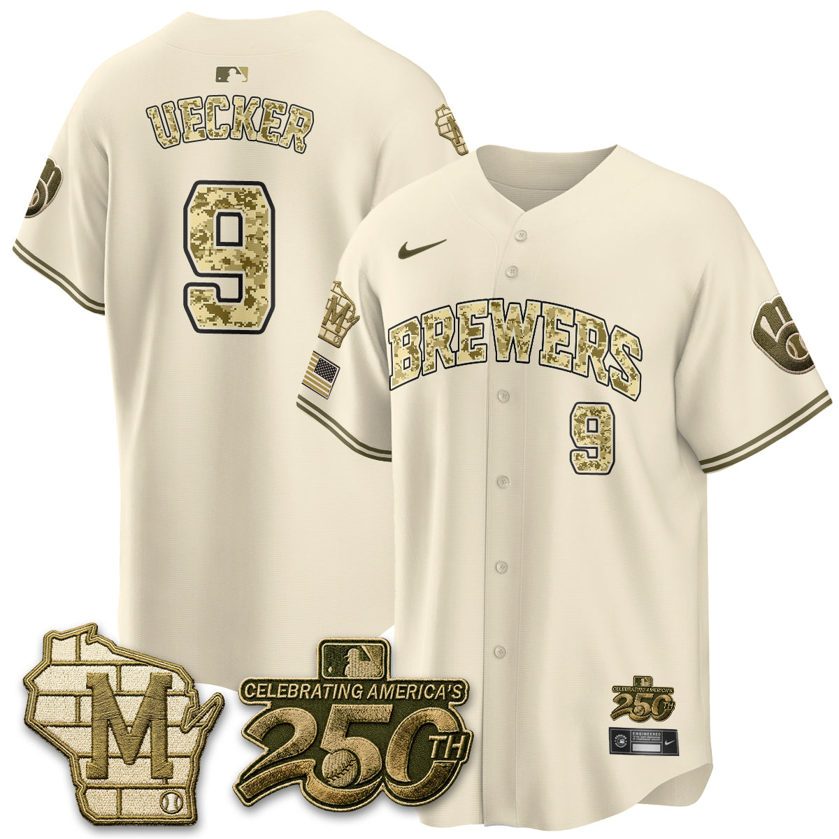 Milwaukee Brewers Salute to Service 2026 Vapor Limited Jersey - Stitched-Cuztomshoes