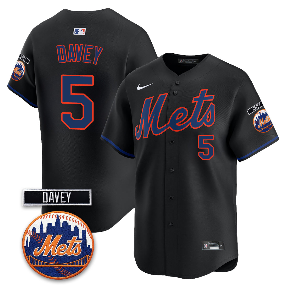 New York Mets 2026 Davey Johnson Memorial Vapor Limited Jersey - Stitched