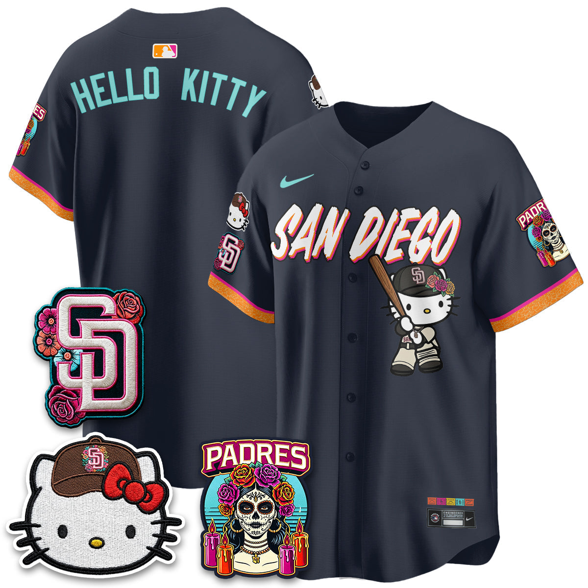 San Diego Padres 2026 City Connect x Meow KT Vapor Limited Jersey - Stitched