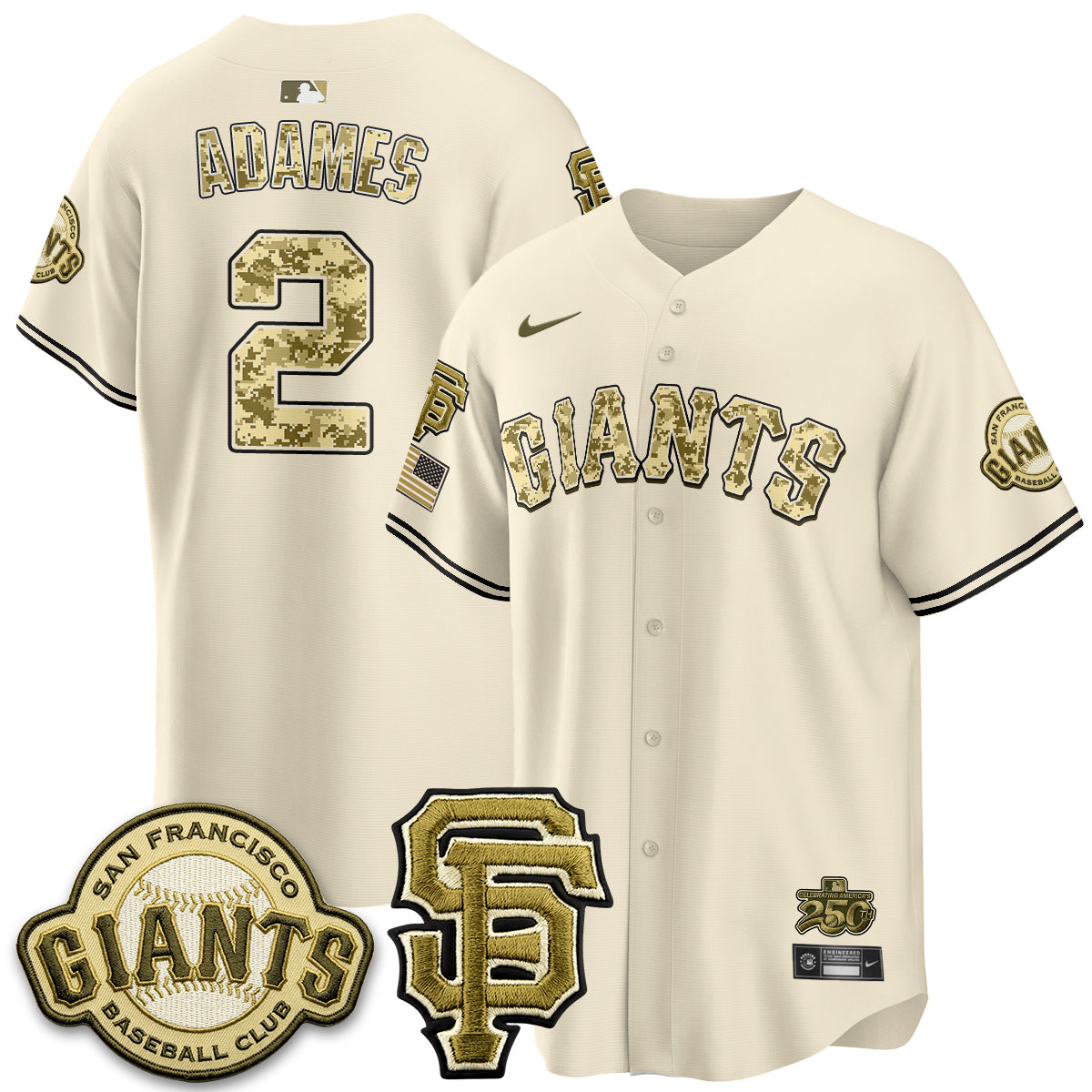 San Francisco Giants 2026 Armed Forces Day Jersey V2 - Stitched