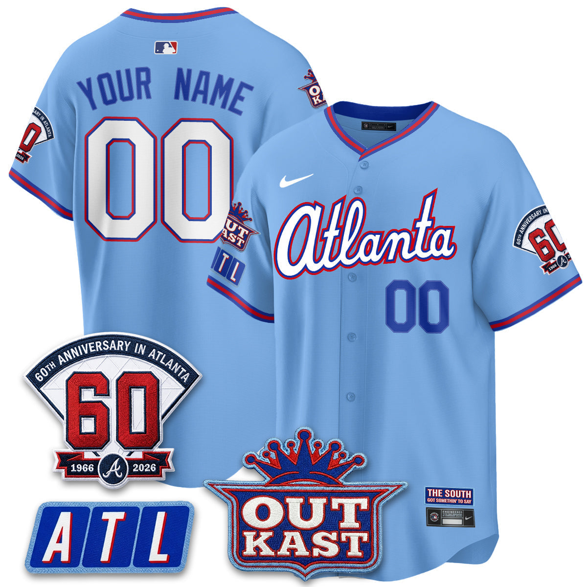 Atlanta Braves 2026 City Connect Vapor Limited Custom Jersey - Stitched V3