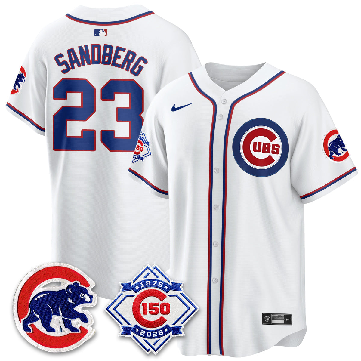 Chicago Cubs 150th Anniversary Black Out Style Vapor Premier Limited Jersey - Stitched