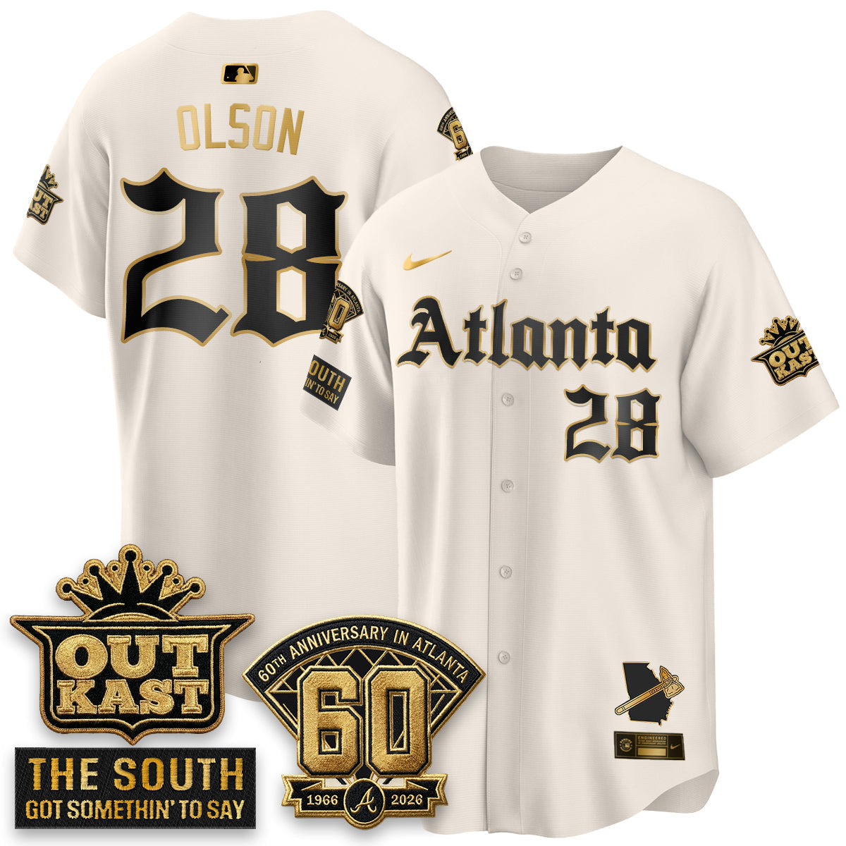Atlanta Braves 2026 Gothic Edition Vapor Limited Jersey - Stitched