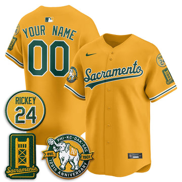 Athletics 2026 Alternate Sacramento - Celebrating 125 Years - Limited Custom Vapor Jersey - Stitched-Cuztomshoes