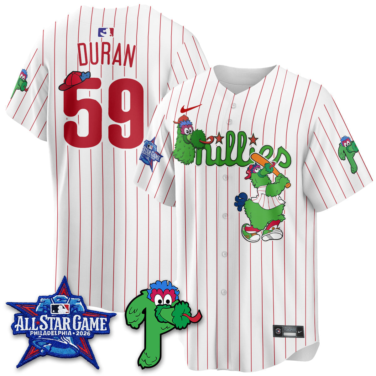 Philadelphia Phillies Phanatic Vapor Limited Jersey - Stitched