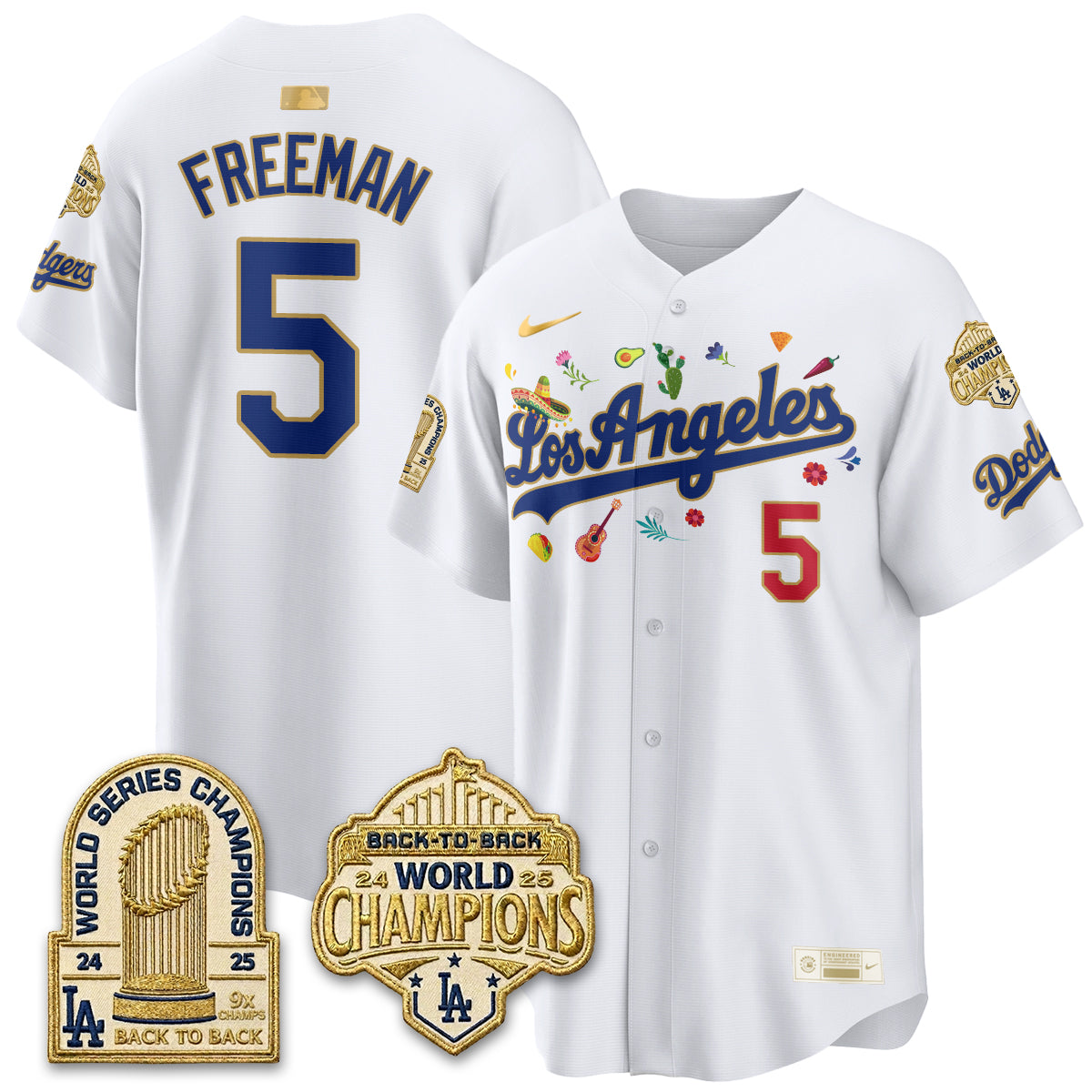 Los Angeles Dodgers Mexican Heritage 2026 Premier Limited Vapor Jersey - Stitched-Cuztomshoes