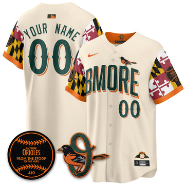 Baltimore Orioles x Maryland State Flag 2026 Vapor Custom Jersey - Stitched