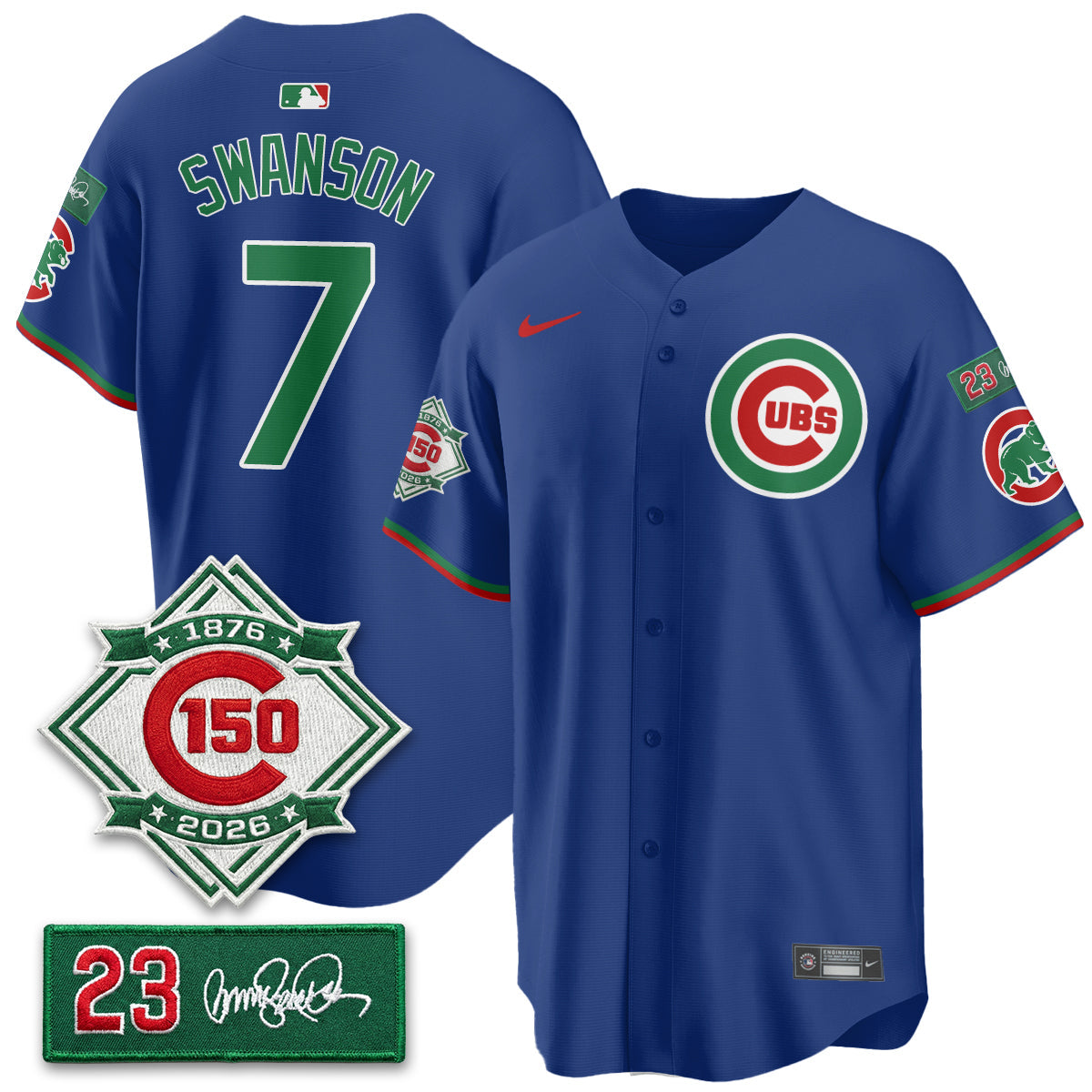 Chicago Cubs Limited Mexico Jersey - 150th Anniversary + Ryne Sandberg Tribute Patch Stitched