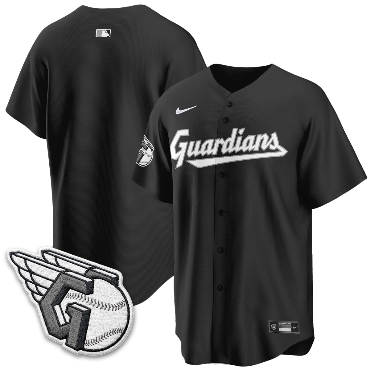 Cleveland Guardians 2026 Black Out Style Limited Vapor Jersey - Stitched