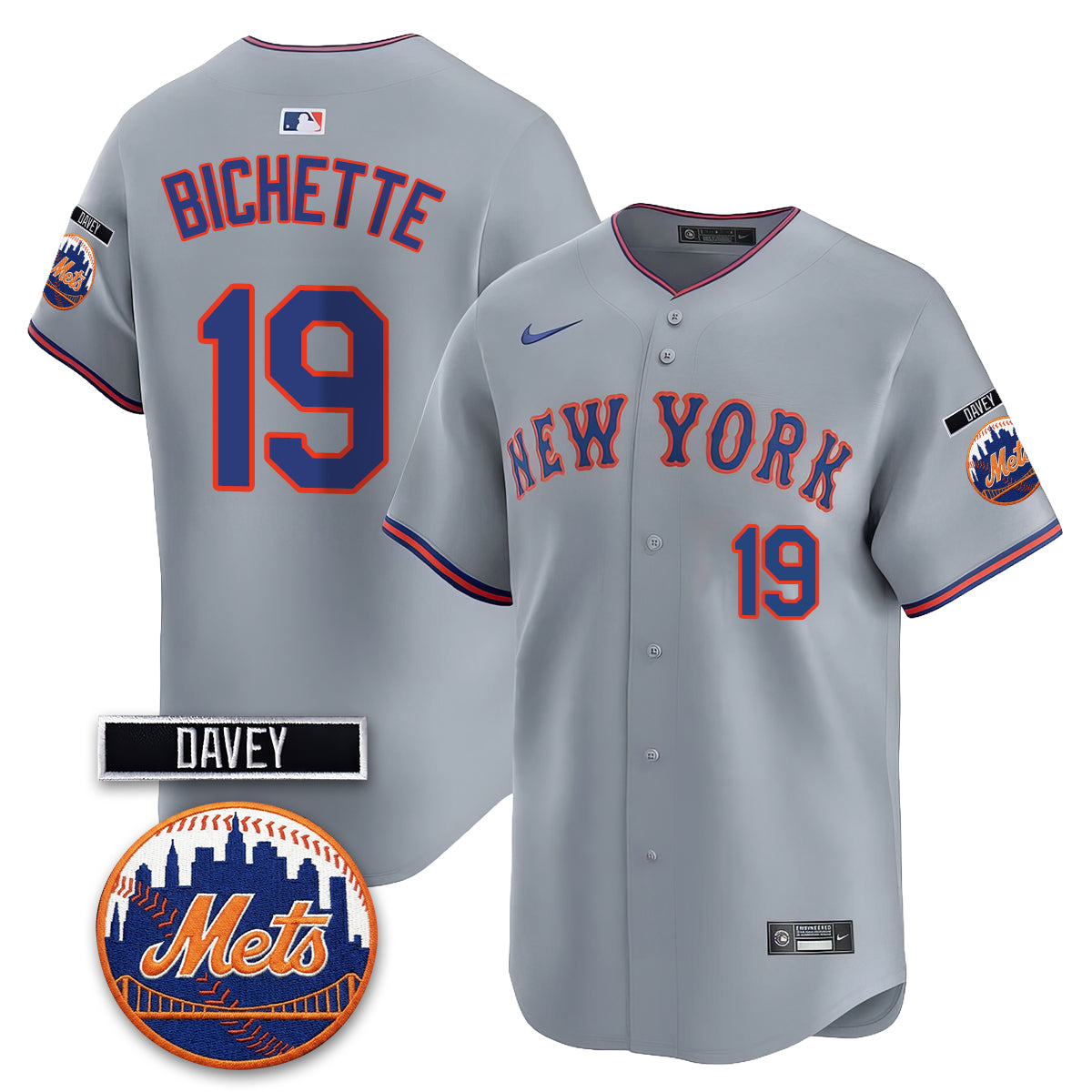 New York Mets 2026 Davey Johnson Memorial Vapor Limited Jersey - Stitched