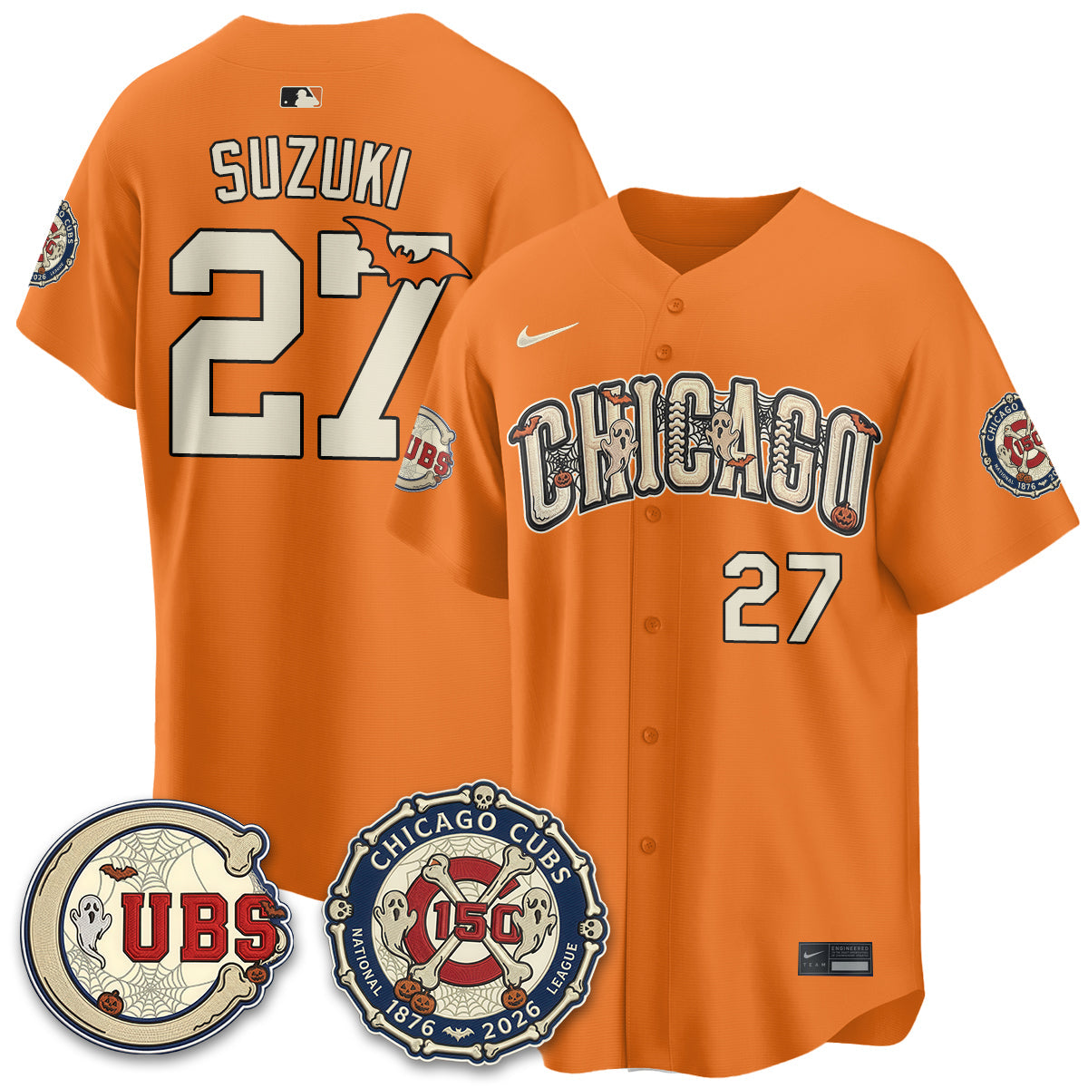 Chicago Cubs Halloween 2026 Vapor Limited Jersey - Stitched