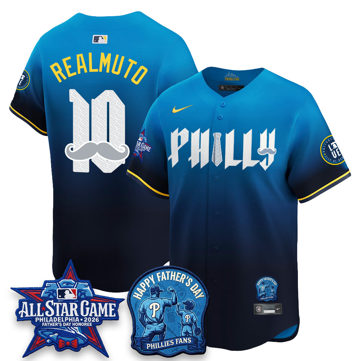 Philadelphia Phillies Happy Father's Day Vapor Jersey - Stitched