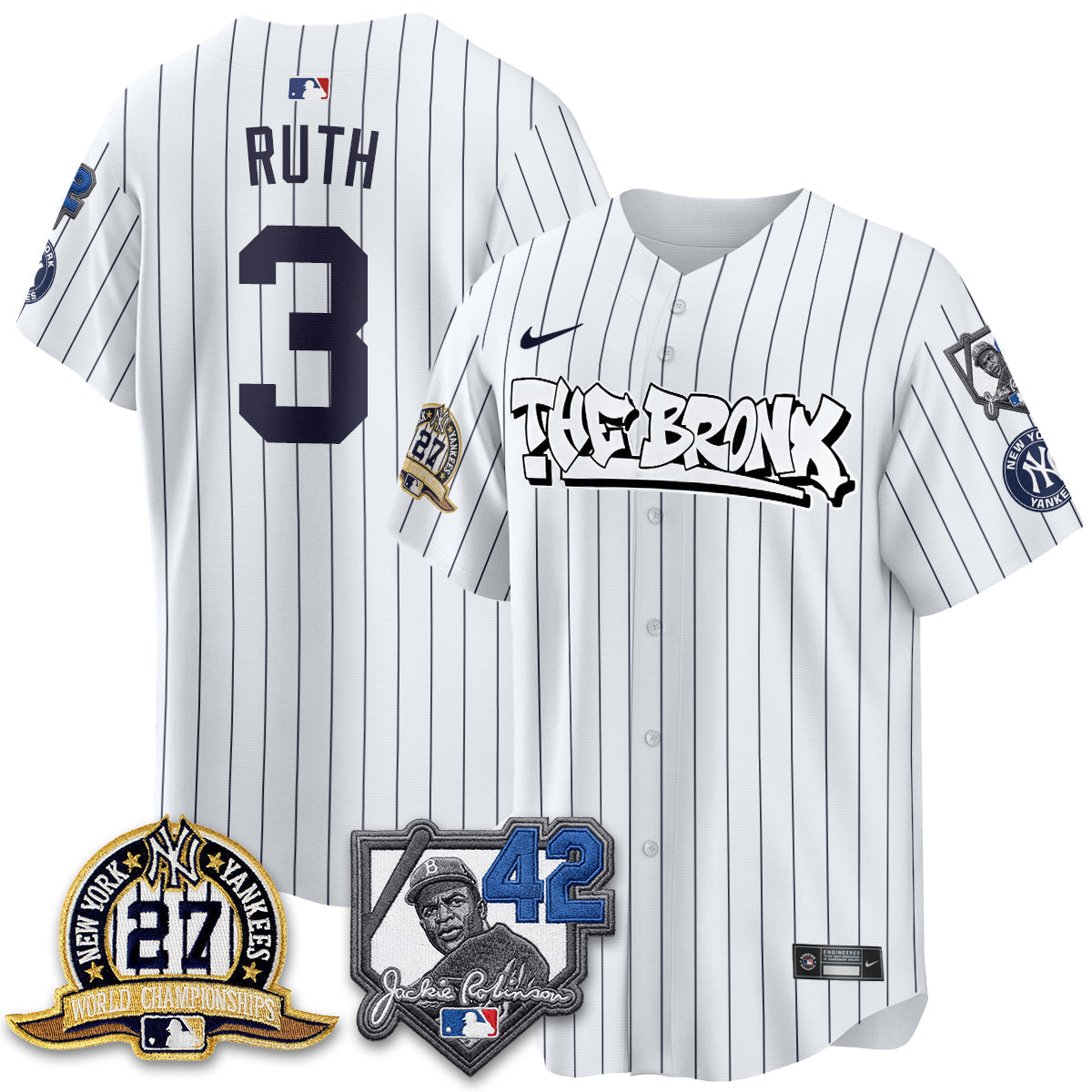 New York Yankees The Bronx 2026 Jackie Robinson Day Vapor Limited Jersey - Stitched