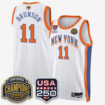 New York Knicks 2026 Basketball Eastern Conference Champions City Edition Jersey V2- Stitched-Cuztomshoes