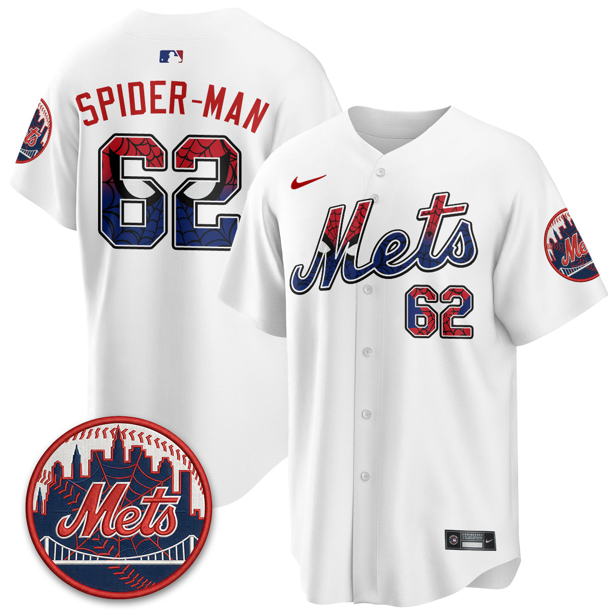 New York Mets x Web-Head Vapor Premier Limited Jersey - Stitched V2