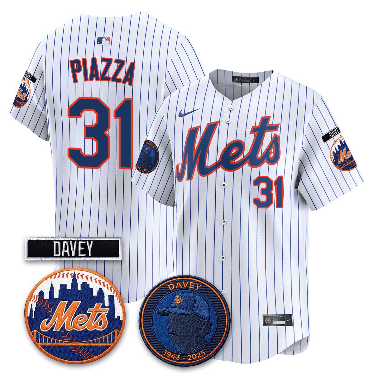 New York Mets 2026 Davey Johnson In Memoriam Vapor Limited Jersey - Stitched-Cuztomshoes