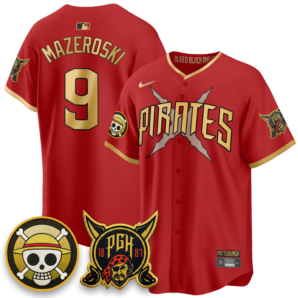 Pittsburgh Pirates 2026 City Connect x OP Vapor Limited Jersey - Stitched