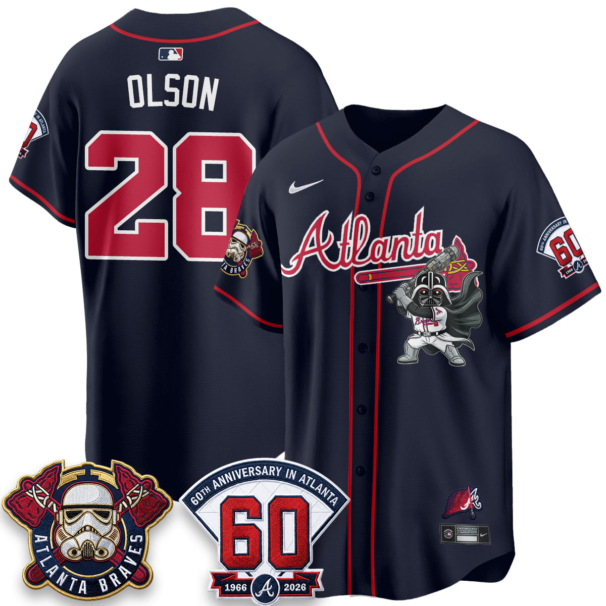 Atlanta Braves x SW Vapor Limited Jersey - Stitched