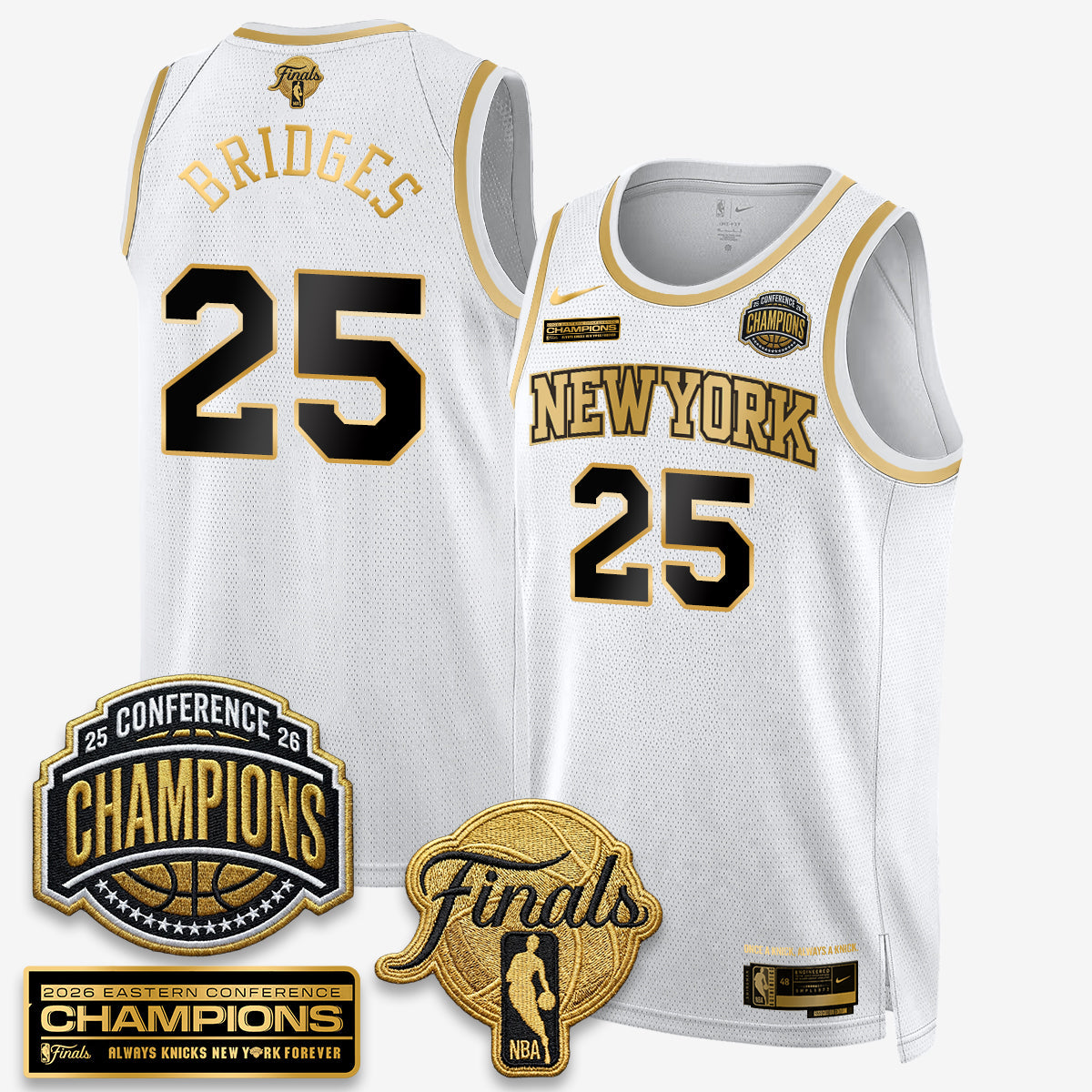 New York Knicks 2026 Basketball Eastern Conference Champions Vapor Special Edition Jersey - Stitched-Cuztomshoes