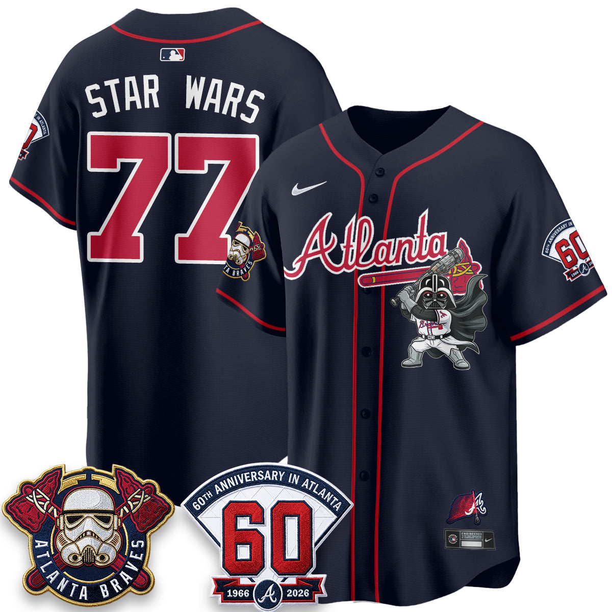 Atlanta Braves x SW Vapor Limited Jersey - Stitched