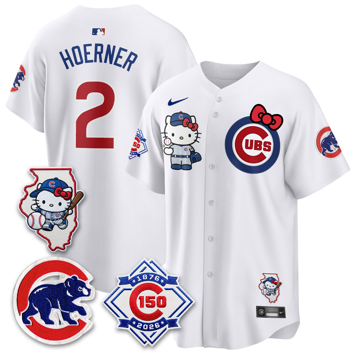 Chicago Cubs x Meow KT Vapor Premier Limited Jersey - Stitched V2