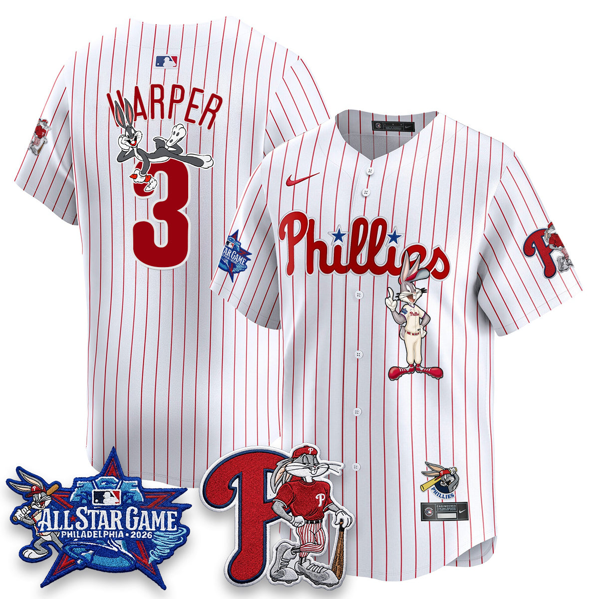 Philadelphia Phillies x Bunny Vapor Premier Limited Jersey - Stitched