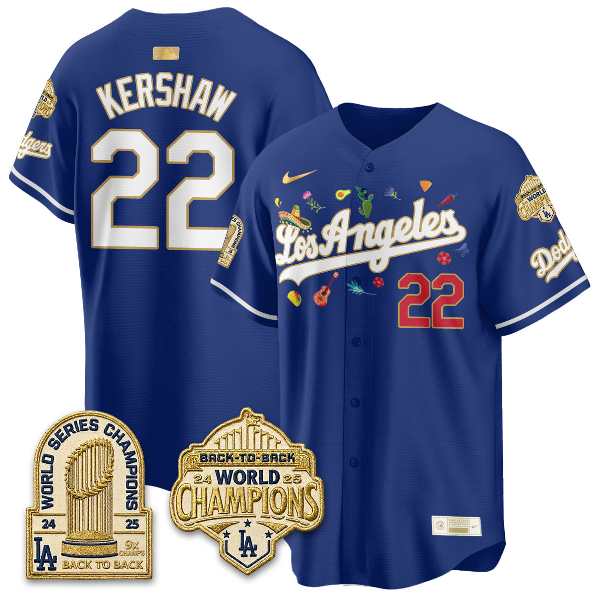 Los Angeles Dodgers Mexican Heritage 2026 Premier Limited Vapor Jersey - Stitched-Cuztomshoes