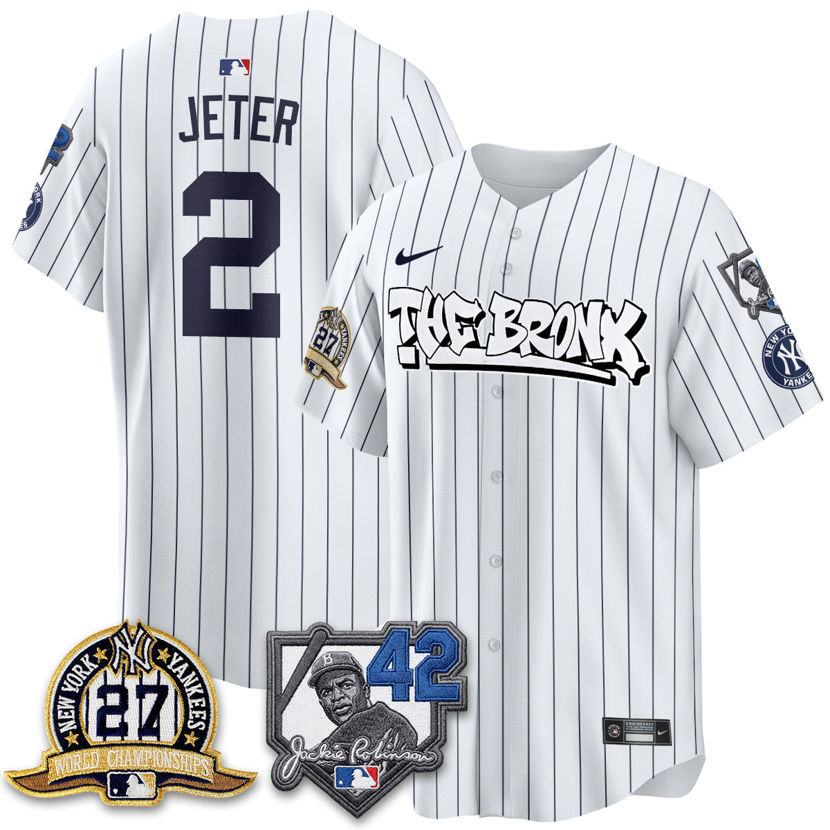 New York Yankees The Bronx 2026 Jackie Robinson Day Vapor Limited Jersey - Stitched
