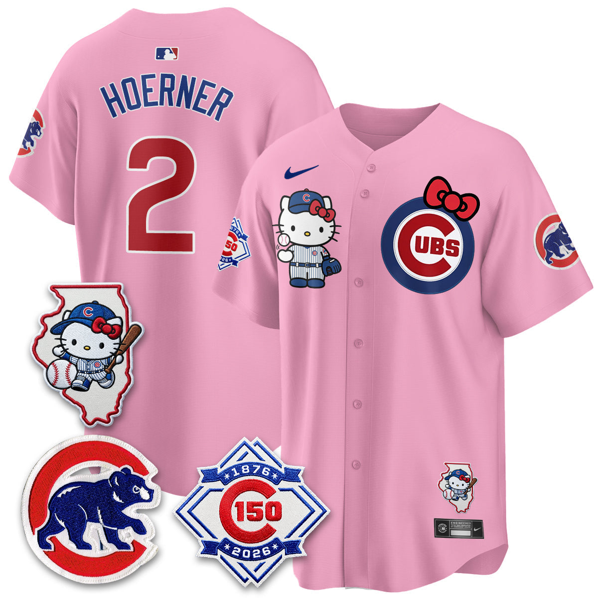 Chicago Cubs x Meow KT Vapor Premier Limited Jersey - Stitched V2