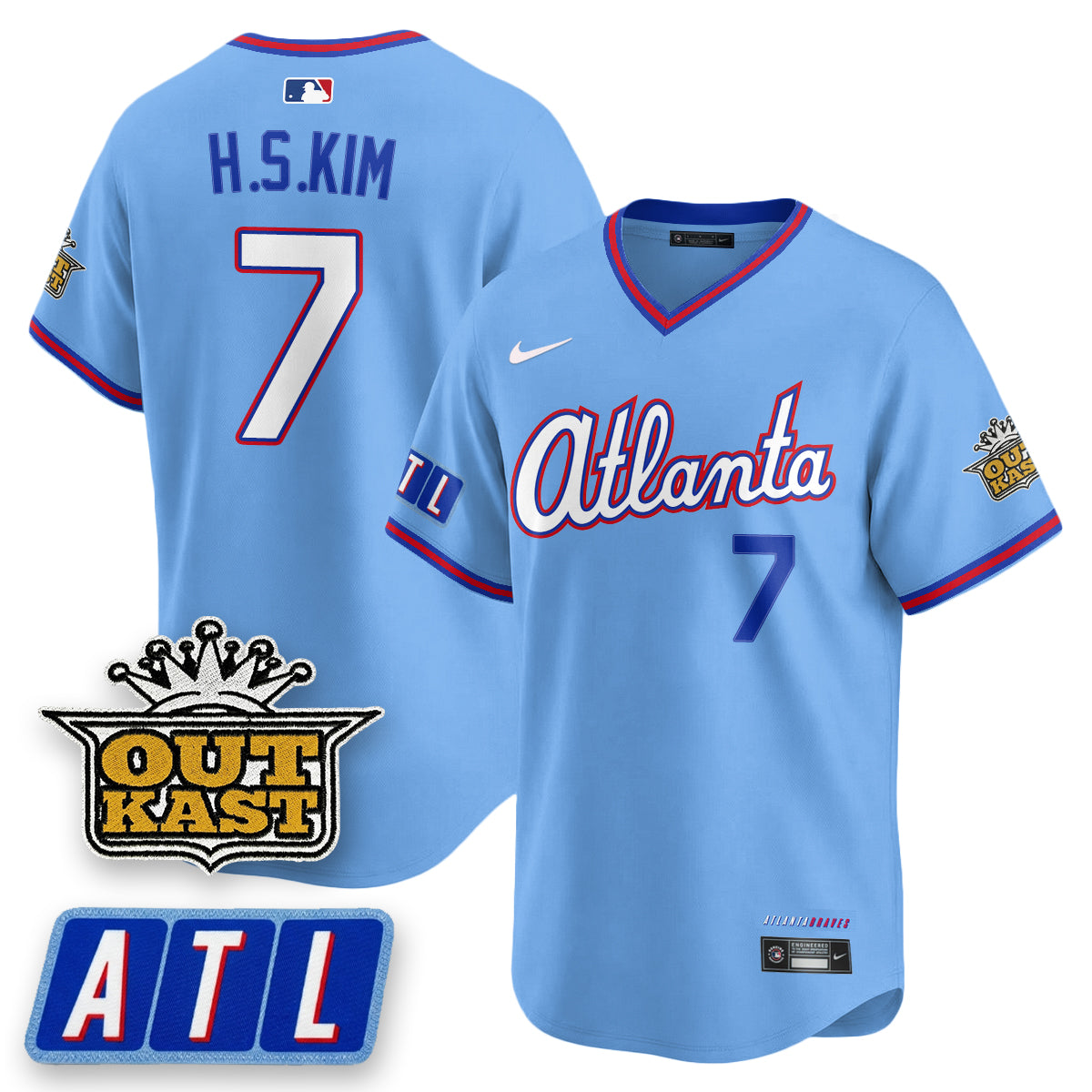 Atlanta Braves 2026 City Connect x Outkast Patch Vapor Limited Jersey - Stitched-Cuztomshoes