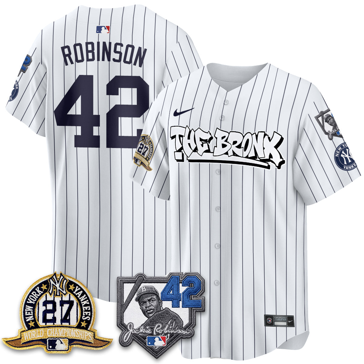 New York Yankees The Bronx 2026 Jackie Robinson Day Vapor Limited Jersey - Stitched