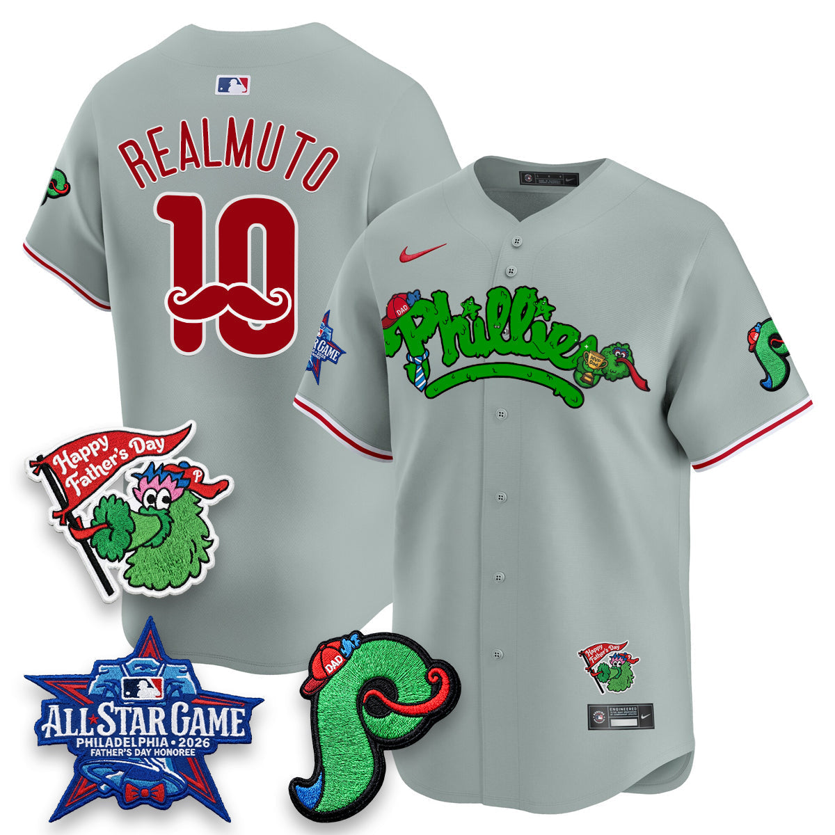 Philadelphia Phillies Happy Father's Day Vapor Jersey - Stitched