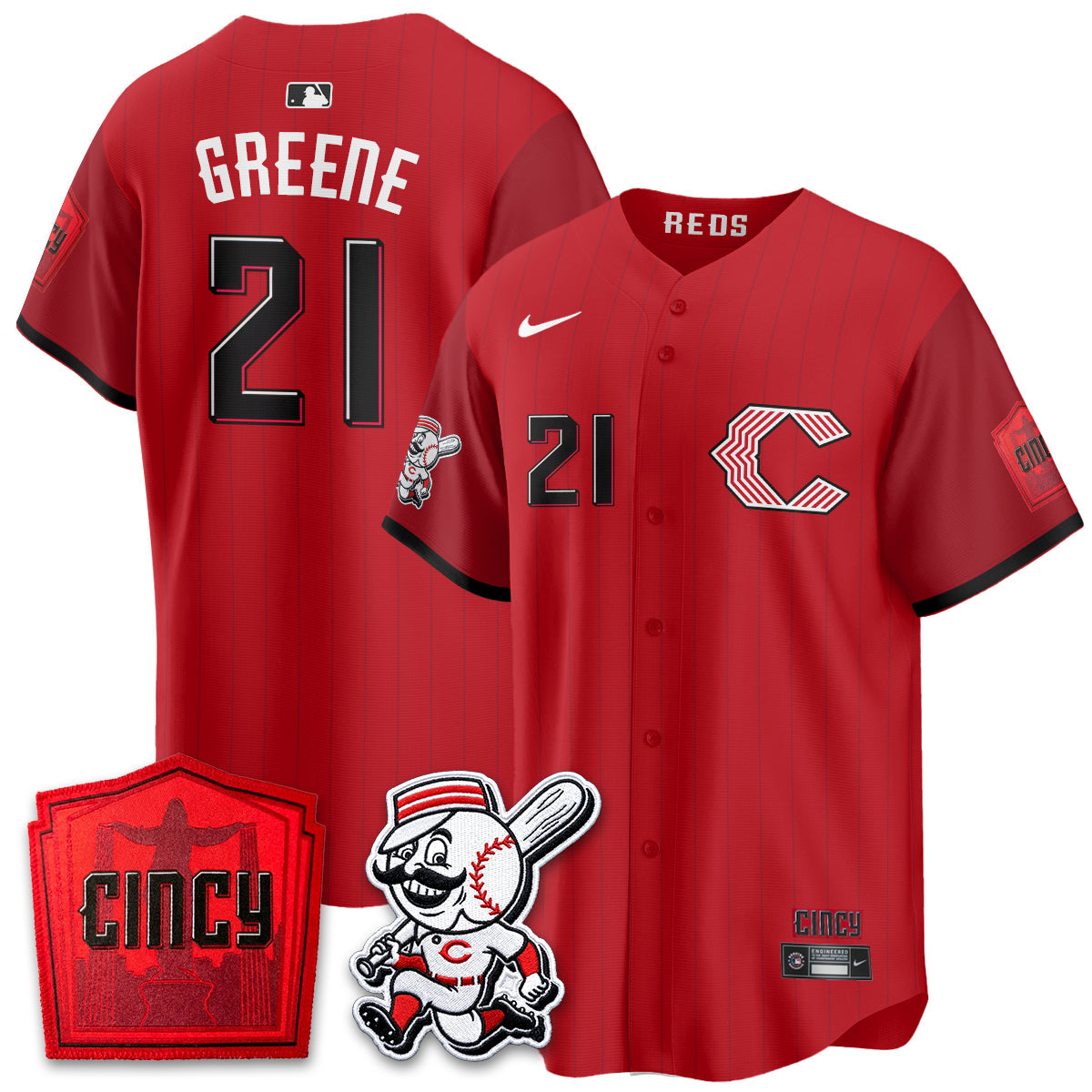 Cincinnati Reds 2026 City Connect Limited Premier Vapor Jersey - Stitched
