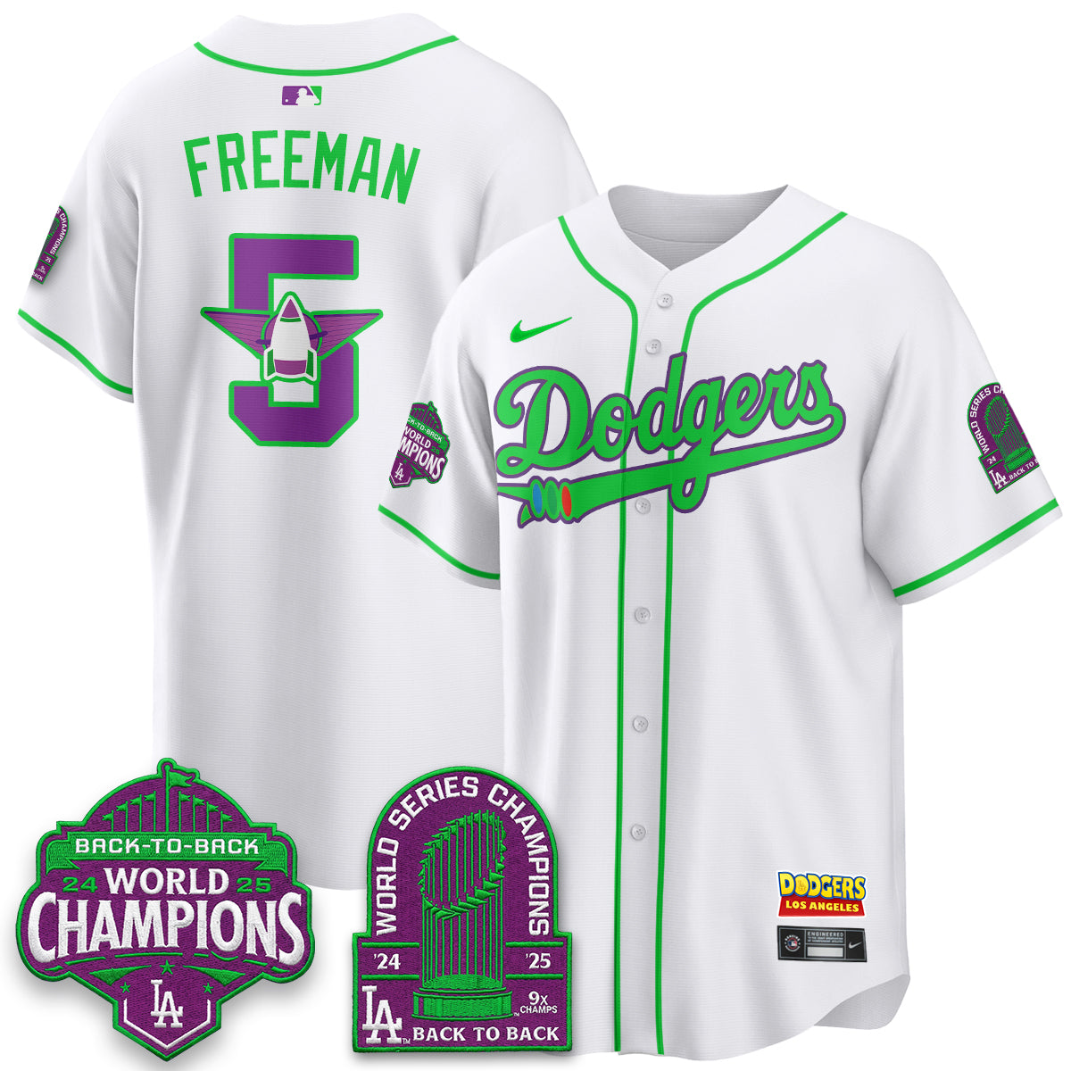 Los Angeles Dodgers 2026 Space Ranger Vapor Limited Jersey - Stitched-Cuztomshoes
